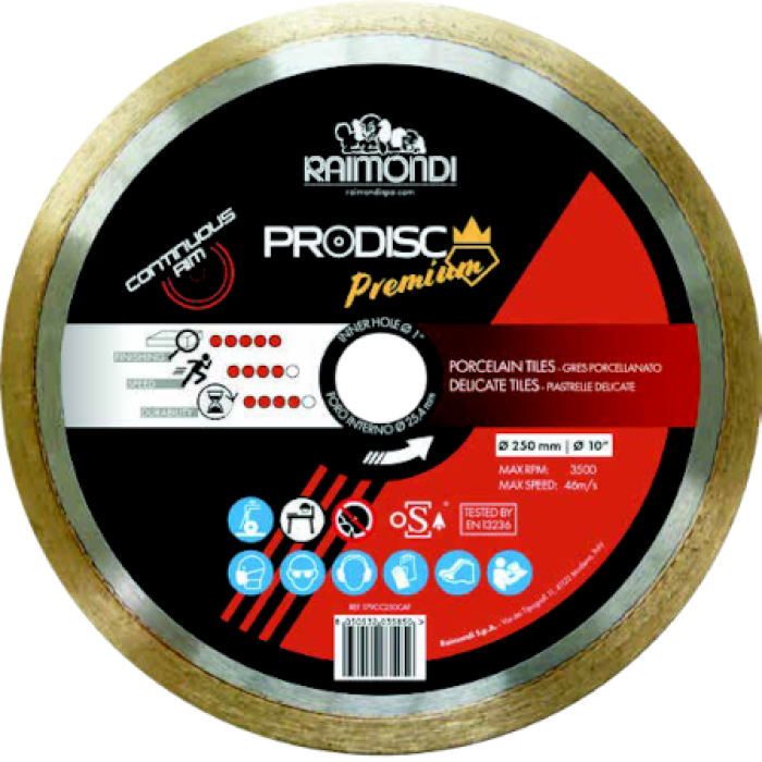 Disco diamantado Ø250- Ø300 CC PREMIUM