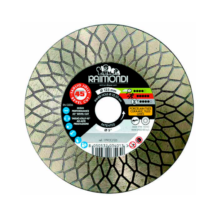 Disco diamantado Ø115 PARA 45° JOLLY